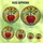 Art Lovers' Tiffany-Style Stained Glass Disco Apple Mosaic Deep Red Emerald Green Golden Sky Stained Glass Suncatcher - u7ygBF7q6u