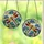 Nature Lovers' Intricate Jewel Tone Tiffany Style Red Dragonfly Blue Forget-Me-Nots Mosaic Stained Glass Suncatcher - 3
