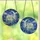 Dog Lovers' Iridescent Greyhound Crescent Moon Tiffany Stained Glass Wisteria Starry Night Emerald Teal Pink Art Stained Glass Suncatcher - 3
