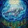Nature Lovers' Tiffany Stained Glass Manatee Family Intricate Aqua Teal Oceanic Mosaic Stained Glass Suncatcher - 7