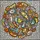 Science Enthusiasts' Whimsical Microbe Tiffany Stained Glass Yellow Lavender Teal Orange Pink Stained Glass Suncatcher - 7
