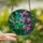 Nature Lovers' Vibrant Hummingbird Lilac Tiffany Stained Glass Jewel Tone Pattern Stained Glass Suncatcher - 2