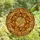 Autumn Enthusiasts' Highly Detailed Edge-to-Edge Tiffany Stained Glass Autumn Wreath, Amber Gold Burnt Orange Pearl Mosaic Stained Glass Suncatcher - 4