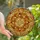 Autumn Enthusiasts' Highly Detailed Edge-to-Edge Tiffany Stained Glass Autumn Wreath, Amber Gold Burnt Orange Pearl Mosaic Stained Glass Suncatcher - 1