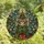 Cat Lovers' Grumpy Tabby Tiffany Stained Glass Christmas Tree Design Intricate Jewel Tone Festive Art Stained Glass Suncatcher - 4