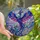 Fantasy Art Lovers' Tiffany Stained Glass Iridescent Mosaic Phoenix in Flight Jewel Tone Cerulean Magenta Silver Stained Glass Suncatcher - AsxEd5xitk
