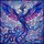Fantasy Art Lovers' Tiffany Stained Glass Iridescent Mosaic Phoenix in Flight Jewel Tone Cerulean Magenta Silver Stained Glass Suncatcher - 7