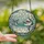 Whimsical Ocean Lovers' Tiffany Stained Glass Shark Bathtub Cerulean Blue Gold Geometric Mosaic Stained Glass Suncatcher - 2