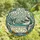 Whimsical Ocean Lovers' Tiffany Stained Glass Shark Bathtub Cerulean Blue Gold Geometric Mosaic Stained Glass Suncatcher - 4