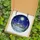 Winter Art Lovers' Glowing Tiffany Stained Glass Snowy Village Moonlit Indigo Sky Pattern Stained Glass Suncatcher - 5