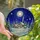 Winter Art Lovers' Glowing Tiffany Stained Glass Snowy Village Moonlit Indigo Sky Pattern Stained Glass Suncatcher - 1