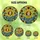 Art Lovers' Tiffany Stained Glass Smiling Portrait, Sunflower Mosaic, Butterflies & Blue Ribbon Design Stained Glass Suncatcher - 6