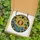 Art Lovers' Tiffany Stained Glass Smiling Portrait, Sunflower Mosaic, Butterflies & Blue Ribbon Design Stained Glass Suncatcher - 5
