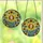 Art Lovers' Tiffany Stained Glass Smiling Portrait, Sunflower Mosaic, Butterflies & Blue Ribbon Design Stained Glass Suncatcher - 3