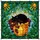 Cat Lovers' Radiant Tiffany Stained Glass Black & Orange Cats Amber Pot Deep Burgundy Leaves Green Sky Mosaic Stained Glass Suncatcher - 7