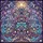 Holiday Art Lovers' Glowing Stained Glass Christmas Tree Botanical Mosaic Lavender Deep Violet Gold Sky Blue Aqua Stained Glass Suncatcher - 7
