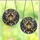 Nature & Art Lovers' Vintage Stained Glass Lantern Red Berries Pinecones Snowy Forest Art Stained Glass Suncatcher - 3