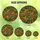 Nature Lovers' Emerald Green Turquoise Golden Yellow Stained Glass Oak Branch Acorn Mosaic Art Stained Glass Suncatcher - 1wBc_10JWU