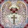 Devotional Art Lovers' Glowing Tiffany Stained Glass Angel Wings Crimson Roses Cross Design Stained Glass Suncatcher - 7