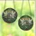 Whimsical Woodland Friends Iridescent Winged Opossum Raccoon Storybook Tiffany Stained Glass Emerald Blue Forest Mosaic Stained Glass Suncatcher - 3