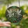 Whimsical Woodland Friends Iridescent Winged Opossum Raccoon Storybook Tiffany Stained Glass Emerald Blue Forest Mosaic Stained Glass Suncatcher - 2