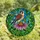 Wildlife Admirers' Tiffany Style Jewel Tone Kestrel Coneflower Botanical Mosaic Stained Glass Suncatcher - 4