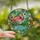Tropical Art Lovers' Tiffany Style Intricate Flamingo Floral Mosaic Pink Green Yellow Stained Glass Pattern Stained Glass Suncatcher - 2