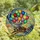 Whimsical Art Lovers' Intricate Tiffany Stained Glass Raccoon Floating Balloons Vibrant Jewel Tone Sky Mosaic Stained Glass Suncatcher - 4