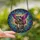 Whimsical Art Lovers' Vibrant Tiffany Stained Glass Raccoon Butterfly Reading Celestial Floral Pattern Stained Glass Suncatcher - 2