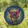 Whimsical Art Lovers' Vibrant Tiffany Stained Glass Raccoon Butterfly Reading Celestial Floral Pattern Stained Glass Suncatcher - 4