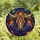 Zodiac Art Lovers' Intricate Stained Glass Taurus Bull Cosmic Jewel Tone Design Stained Glass Suncatcher - 4