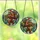 Holiday Lovers' Whimsical Stained Glass Santa Bigfoot Jewel Tone Winter Forest Art Stained Glass Suncatcher - 3