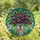 Art Lovers' Vibrant Tiffany Stained Glass Lilac Starburst Bouquet Emerald Green Blue Jewel Tone Mosaic Stained Glass Suncatcher - WaR_oEDqMj