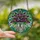 Art Lovers' Vibrant Tiffany Stained Glass Lilac Starburst Bouquet Emerald Green Blue Jewel Tone Mosaic Stained Glass Suncatcher - yauV2hlIP1