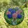Art Lovers' Tiffany Style Stained Glass Hydrangea Garden Jewel Tone Mosaic Pattern Stained Glass Suncatcher - 4