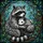 Wildlife Art Enthusiasts' High Contrast Tiffany Stained Glass Raccoon Opossum Embrace Mosaic Stained Glass Suncatcher - 7