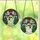 Holiday Art Lovers' Stained Glass Snowman Plaid Hat Emerald Red Jewel Tone Winter Mosaic Stained Glass Suncatcher - 3
