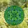 Stained Glass Enthusiasts' Glowing Emerald Teal Aqua Four-Leaf Clover Mosaic Jewel Design Stained Glass Suncatcher - 4