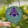Floral Art Enthusiasts' Majestic Iris Stained Glass Jewel Tone Art, Violet Purple Teal Garden Mosaic Stained Glass Suncatcher - mdSxk_4PCR