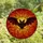 Gothic Fantasy Enthusiasts' Intricate Stained Glass Menacing Bat Fiery Orange Red Design Stained Glass Suncatcher - 4