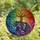 Nature & Art Lovers' Vibrant Stained Glass Elephant Tree of Life Cosmic Jewel Tone Galaxy Pattern Stained Glass Suncatcher - 4