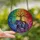 Nature & Art Lovers' Vibrant Stained Glass Elephant Tree of Life Cosmic Jewel Tone Galaxy Pattern Stained Glass Suncatcher - 2