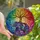 Nature & Art Lovers' Vibrant Stained Glass Elephant Tree of Life Cosmic Jewel Tone Galaxy Pattern Stained Glass Suncatcher - 1
