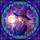 Fantasy Art Enthusiasts' Tiffany Stained Glass Witch Luminous Moon Pink Lavender Teal Geometric Mosaic Edge-to-Edge Stained Glass Suncatcher - 7