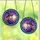 Fantasy Art Enthusiasts' Tiffany Stained Glass Witch Luminous Moon Pink Lavender Teal Geometric Mosaic Edge-to-Edge Stained Glass Suncatcher - 3