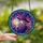 Fantasy Art Enthusiasts' Tiffany Stained Glass Witch Luminous Moon Pink Lavender Teal Geometric Mosaic Edge-to-Edge Stained Glass Suncatcher - 2