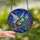 Fantasy Art Lovers' Whimsical Opossum Fairy Tiffany Stained Glass Amethyst Emerald Cosmic Magic Art Stained Glass Suncatcher - 2