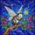 Fantasy Art Lovers' Whimsical Opossum Fairy Tiffany Stained Glass Amethyst Emerald Cosmic Magic Art Stained Glass Suncatcher - 7