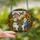 Cozy Fantasy Lovers' Stained Glass Friendly Ghost Tea Party Enchanted Forest Jewel Tone Mosaic Stained Glass Suncatcher - 2