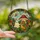 Whimsical Art Lovers' Tiffany Stained Glass Ghost Cat Mushroom Orange Green Landscape Stained Glass Suncatcher - 2